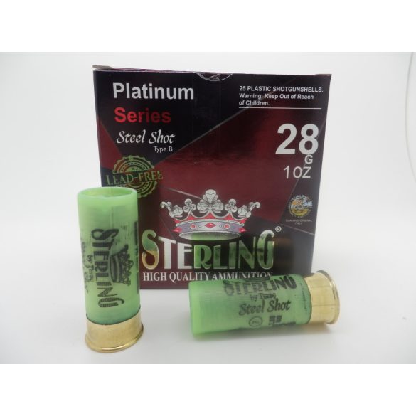 Sterling Platinum 12/70 28gr  (7) 2,5mm acélsörétes lőszer