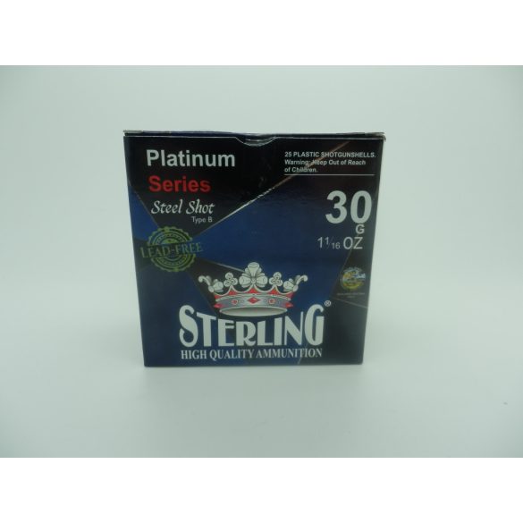 Sterling Platinum 12/70 30gr  (6) 2,75 mm acélsörétes lőszer