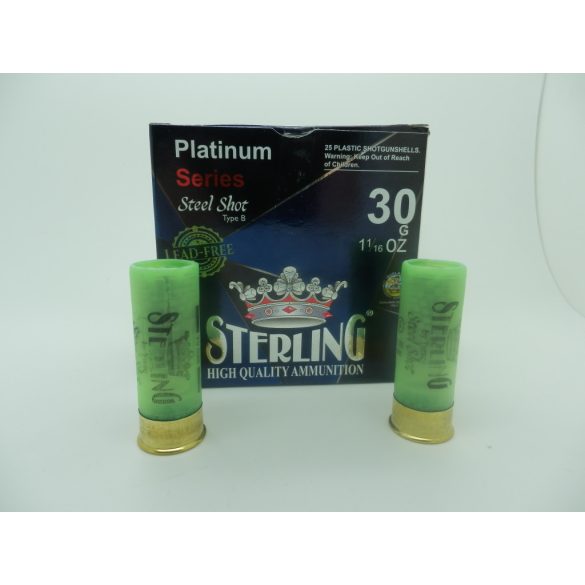 Sterling Platinum 12/70 30gr  (6) 2,75 mm acélsörétes lőszer