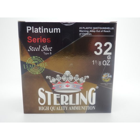 Sterling Platinum 12/70 32gr  (5) 3 mm acélsörétes lőszer