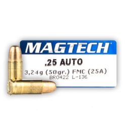 Magtech 6,35mm Browning 50gr FMJ