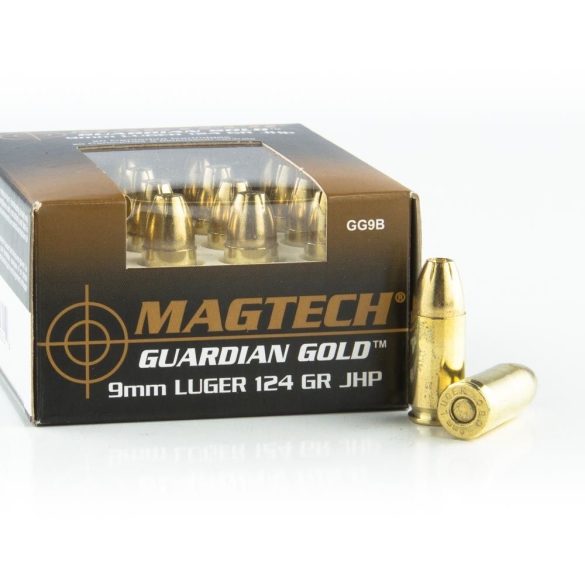 Magtech 9mm Luger Guardian Gold 124gr JHP