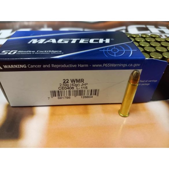 Magtech 22 WMR  40gr JHP