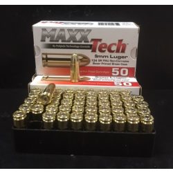 MAXXTECH 9mm Luger 124gr FMJ