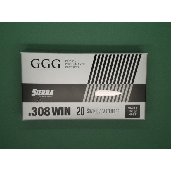 GGG.308 Win.168 grs.Sierra MatchKing HPBT