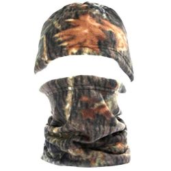 M-Tramp fleece hat & scarf set - hardwood